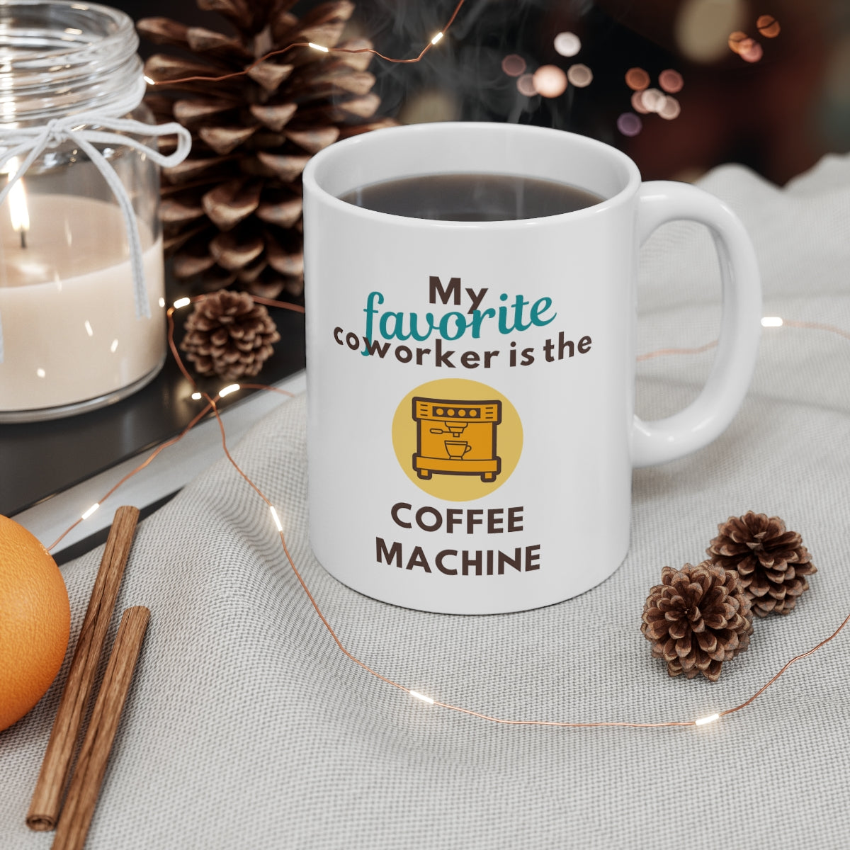 My Favorite Coworker Black Mug – Alotta Latte