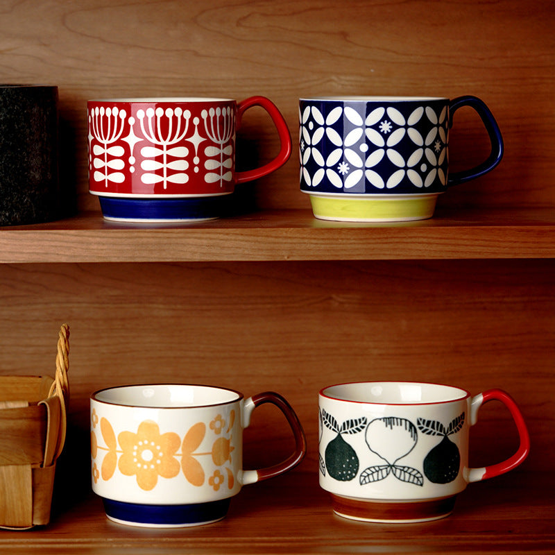 Vintage Stackable Coffee Mugs – Alotta Latte Vintage Stackable Coffee Mugs – Alotta Latte