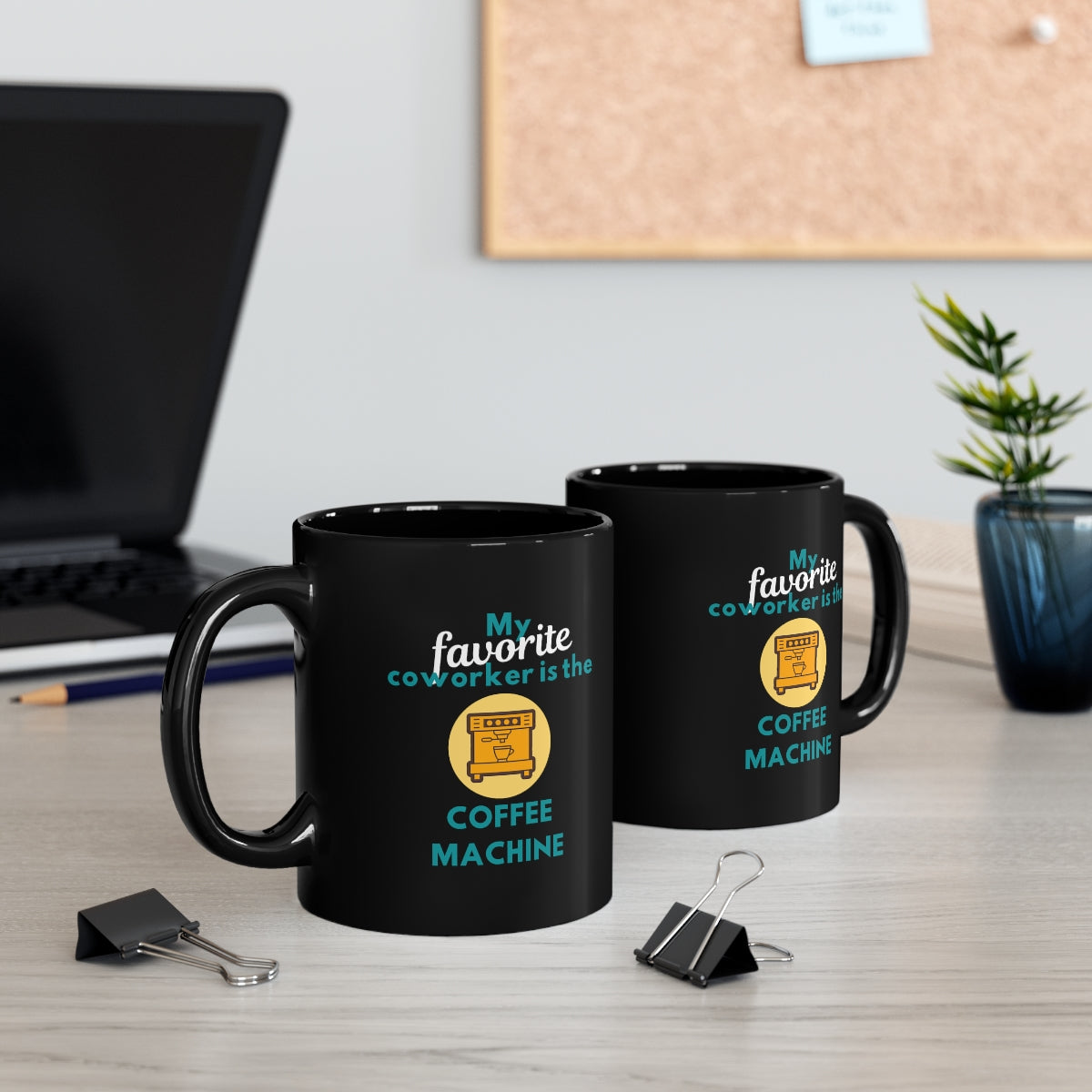 My Favorite Coworker Black Mug – Alotta Latte